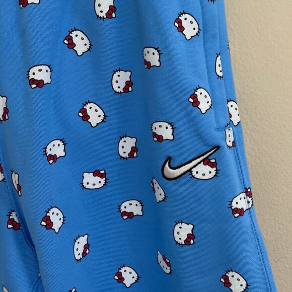 NEW Nike x Hello Kitty NRG Fleece Sweatpants University Blue Unisex XS - Picture 8 of 15